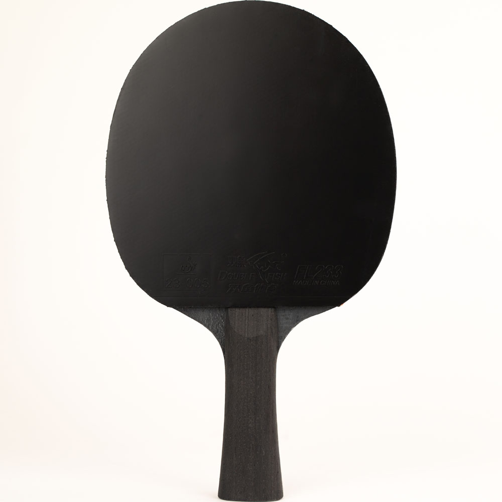 Ракетка для настольного тенниса DOUBLE FISH Black Carbon King Racket 3***, профессиональная, ITTF Approved