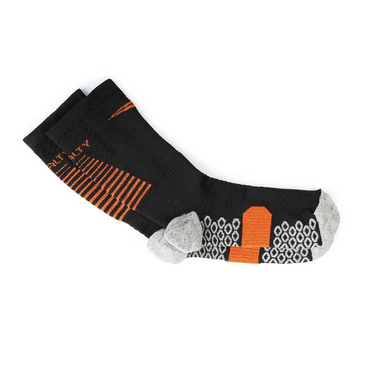 Носки спортивные PENALTY SE7E, размер 39-44, Цвет Черно-оранжевый