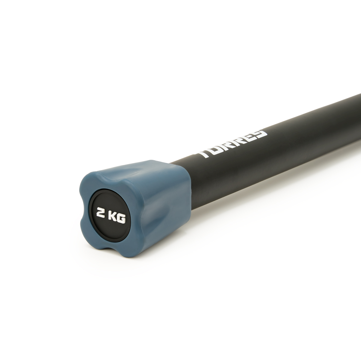 Бодибар металлический TORRES в неопреновой оболочке, Вес 2 кг