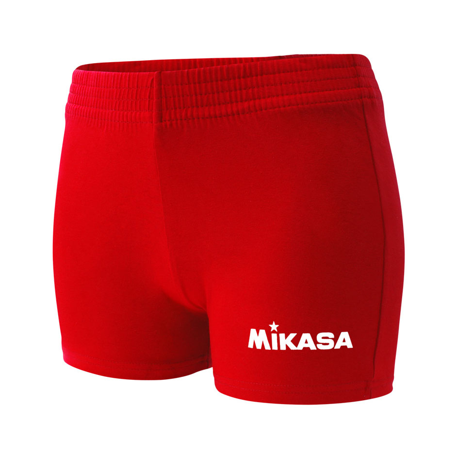 Шорты тренировочные женские MIKASA, Размер l, Цвет Красный