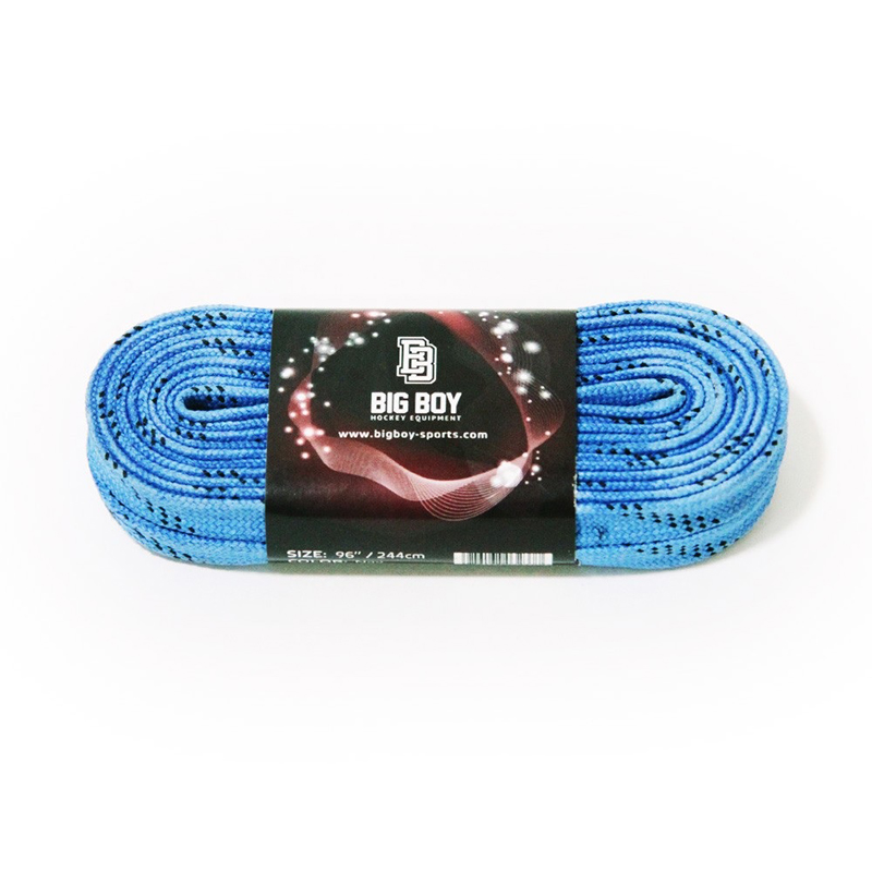 Шнурки для коньков BIG BOY Comfort Line с пропиткой, Размер 244см, Цвет Синий