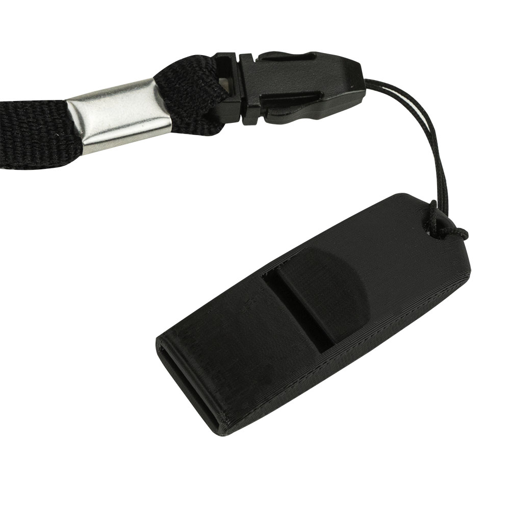 Свисток тренировочный JUMPfs, пластик, без шарика, черный