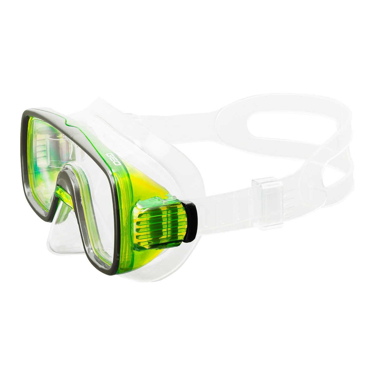 Маска для плавания SALVAS Geo Jr Mask, размер детский, Размер junior, Цвет Желтый