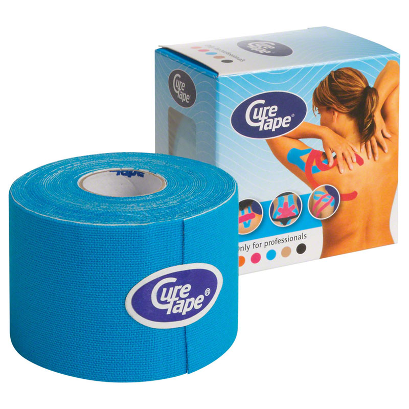 Тейп кинезиологический CureTape Blue, Цвет Голубой