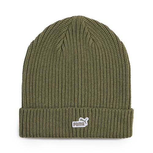 Шапка PUMA ESS №1 Logo Patch Mid Crown Beanie, Цвет Оливковый
