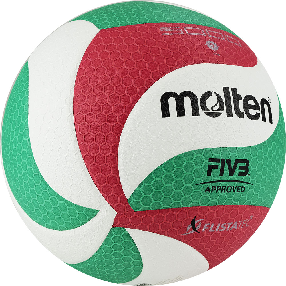 Мяч волейбольный MOLTEN V5M5000-DE, ПУ Microfiber, FIVB Approved