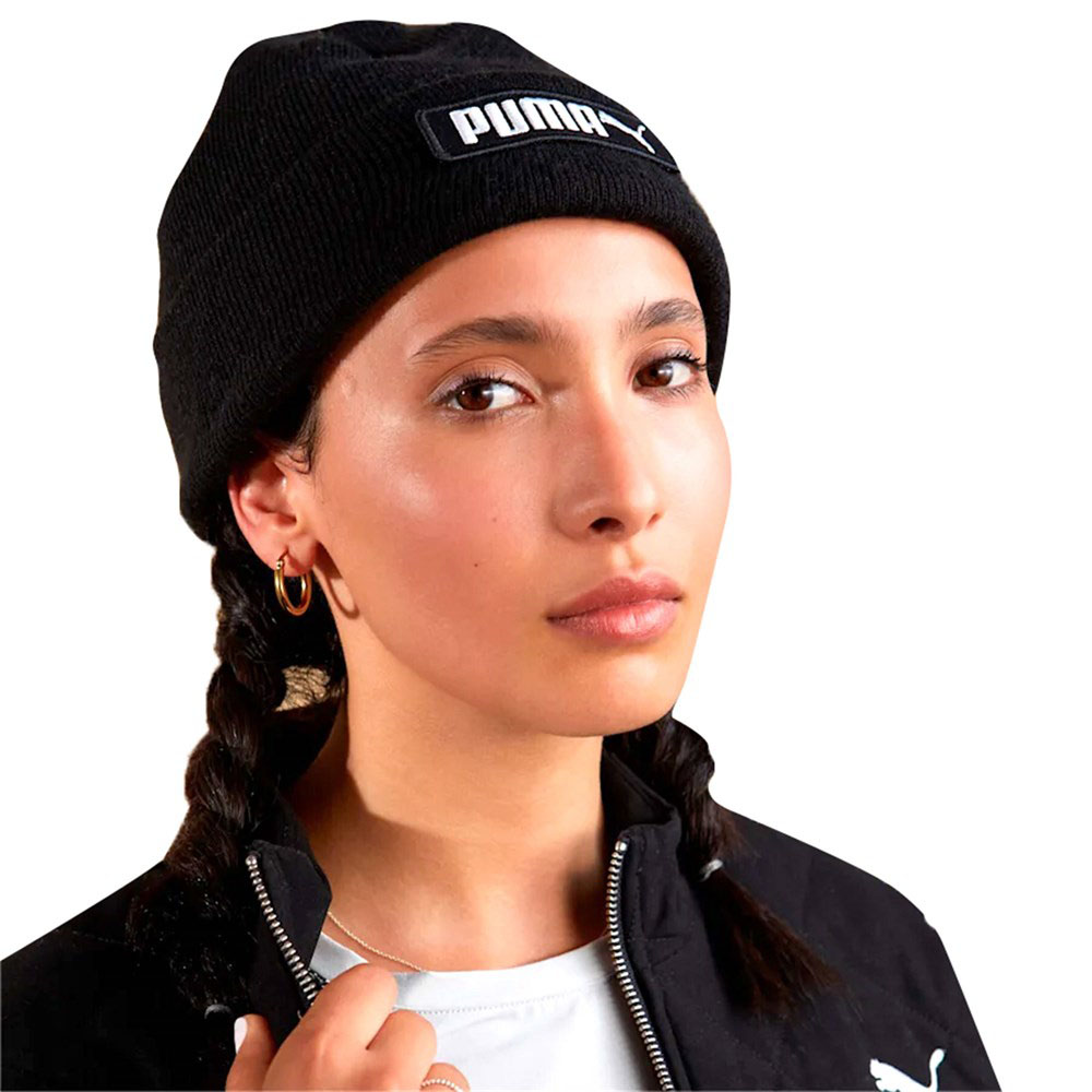 Шапка спортивная зимняя PUMA Classic Cuff Beanie, 02343401, черный