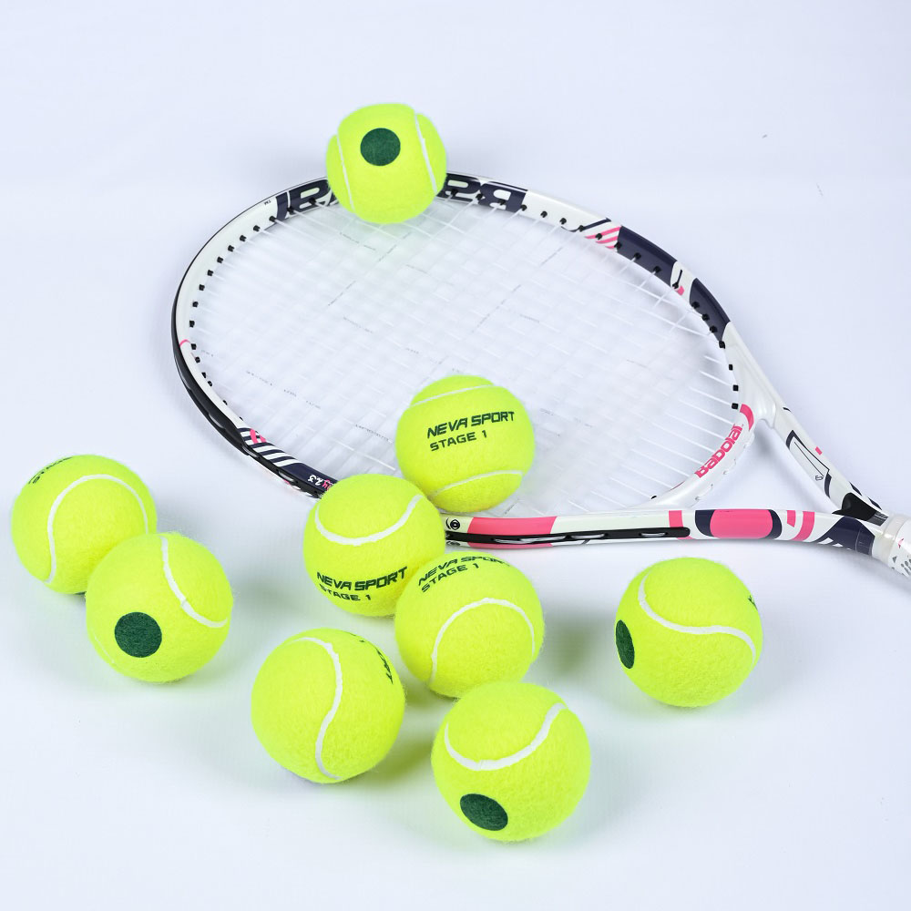 Мяч для большого тенниса детский NS Green, 3шт