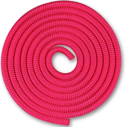 Скакалка гимнастическая INDIGO, длина 2,5м, Цвет Фуксия
