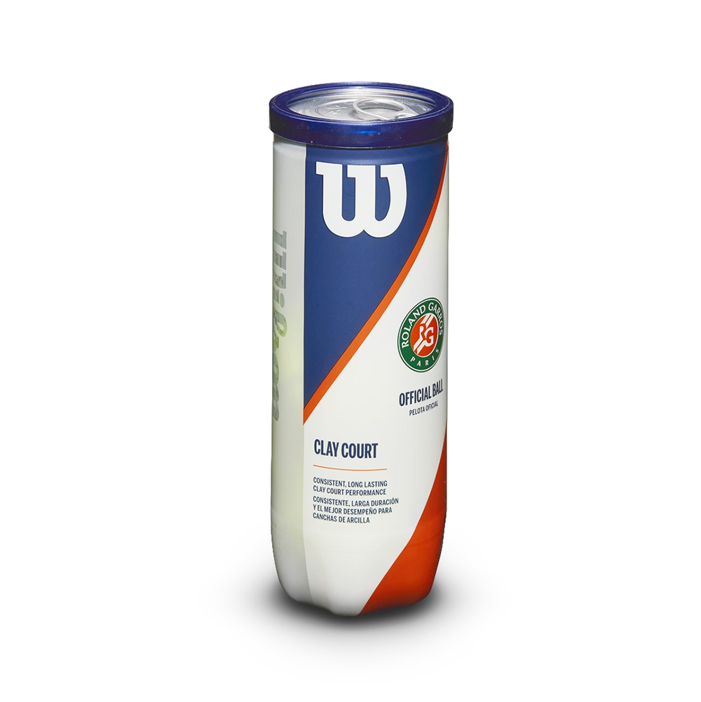 Мяч для большого тенниса WILSON Roland Garros Clay Court, ITF, упаковка 3 мяча