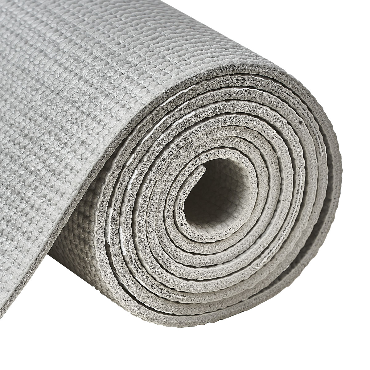 Коврик для йоги TORRES Relax 4, ПВХ 4 мм, Цвет Серый