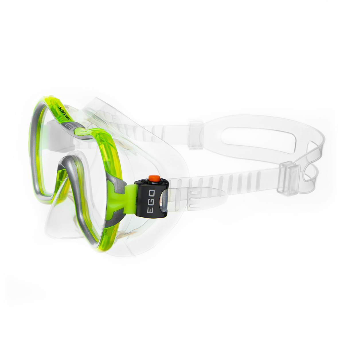 Маска для плавания SALVAS Viva Sr Mask, размер взрослый, Цвет Желтый