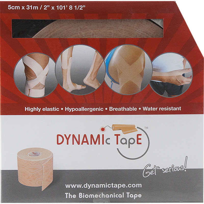 Тейп динамический DYNAMIC TAPE, размер 5 см х 31 м, Цвет Телесный
