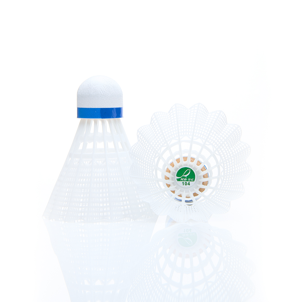 Воланы для бадминтона DOUBLE FISH JINQUE 104w, нейлон, 6 шт., Цвет Белый