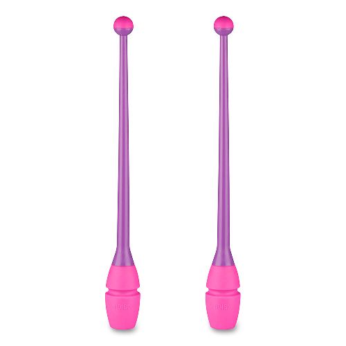 Булавы для художественной гимнастики INDIGO IN017, Размер 36 см, Цвет Фиолетово-розовый