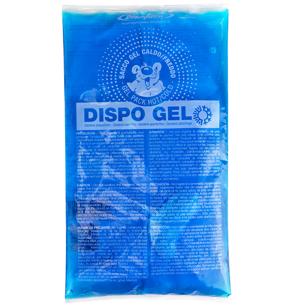 Многоразовый гелевый пакет для нагрева / охлаждения DISPO GEL, Размер 14*24 см