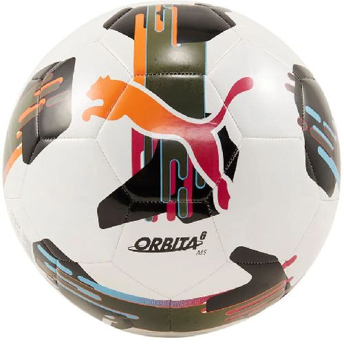 Мяч футбольный PUMA Orbita 6 MS, Цвет Бело-оранжевый
