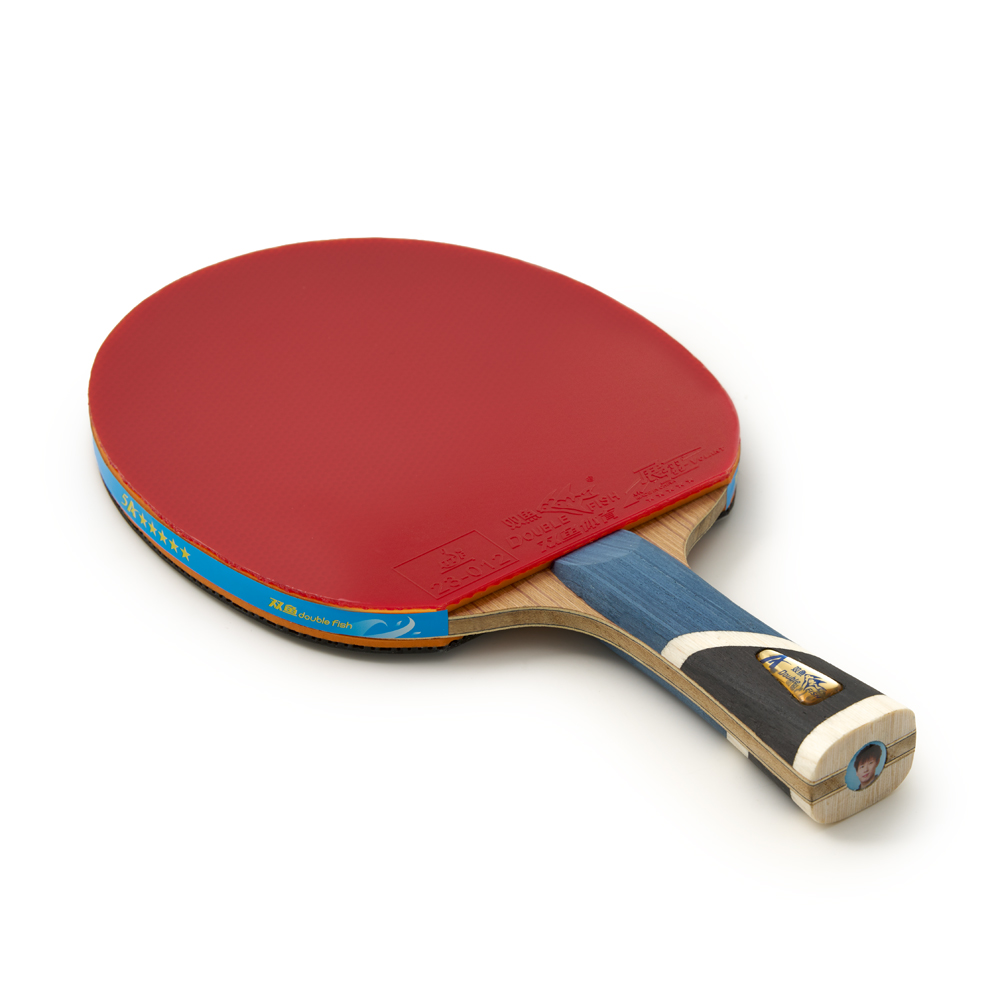 Ракетка для настольного тенниса DOUBLE FISH 5A+C, профессиональная, ITTF Approved, + 2 мяча