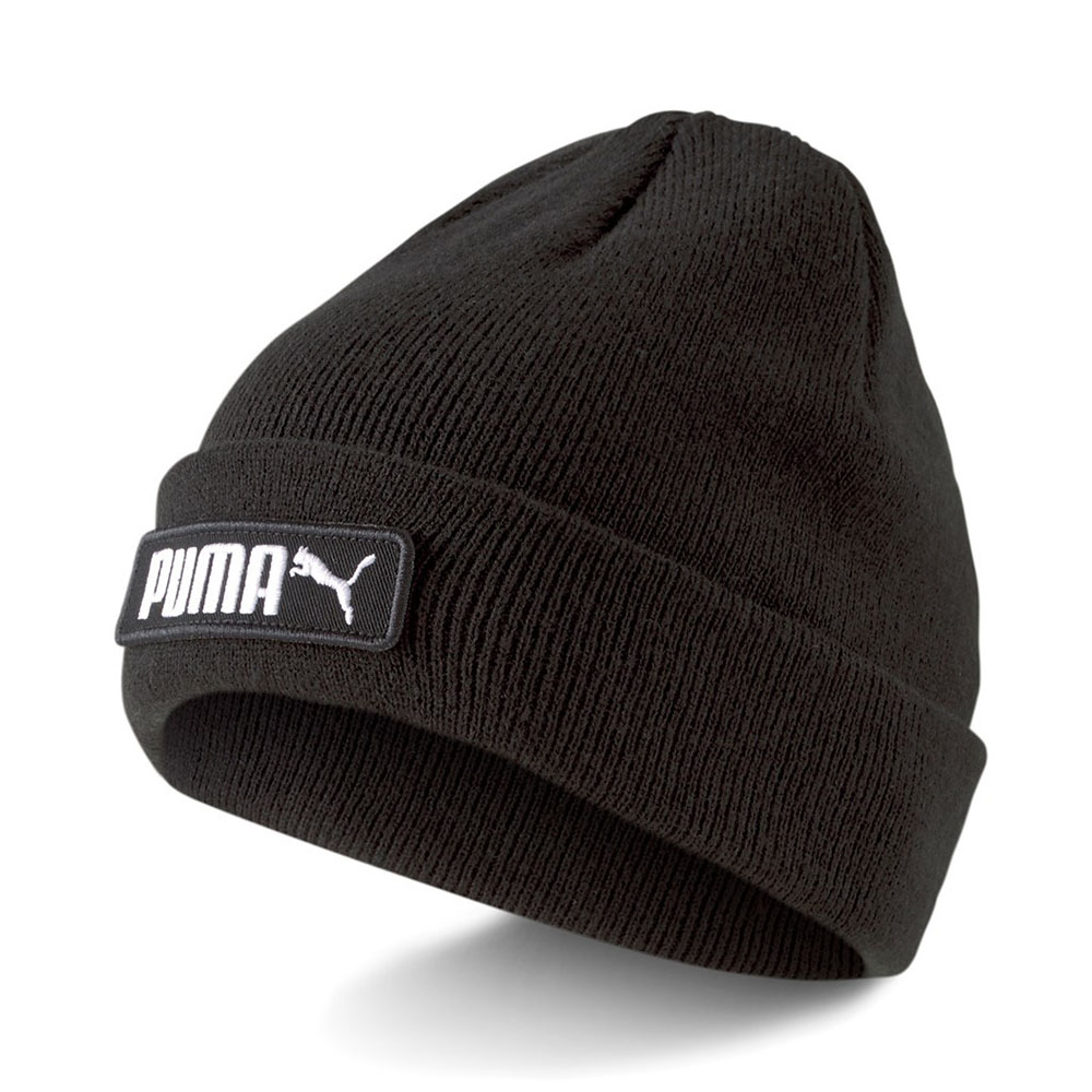 Шапка спортивная зимняя PUMA Classic Cuff Beanie, 02343401, черный