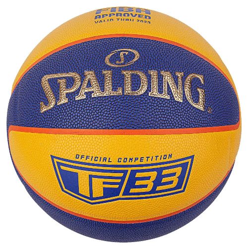 Мяч баскетбольный Spalding TF-33 Gold 3*3 Indoor/Outdoor, размер 6, FIBA Approved
