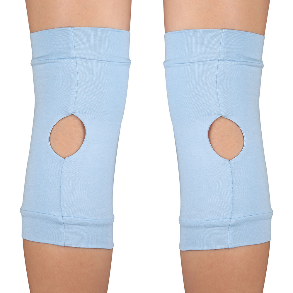 Наколенники для гимнастики и танцев INDIGO SM-113, Размер l, Цвет Голубой