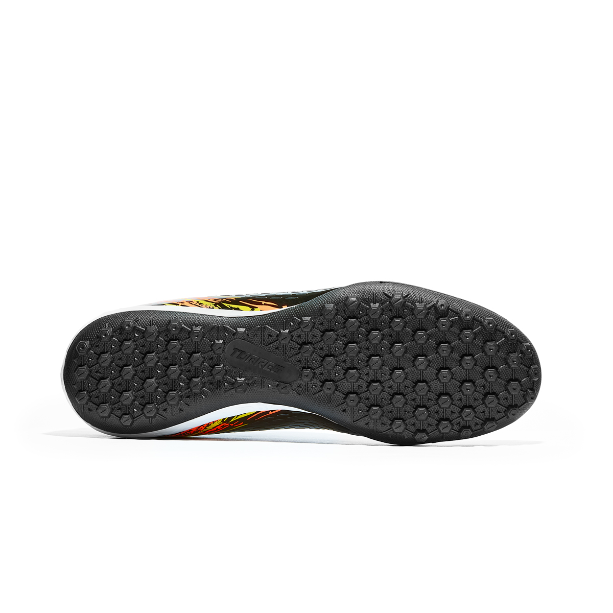 Бутсы футбольные (многошиповки) TORRES NEO-J, с носком, Размер 34, Цвет Черный/Оранжевый