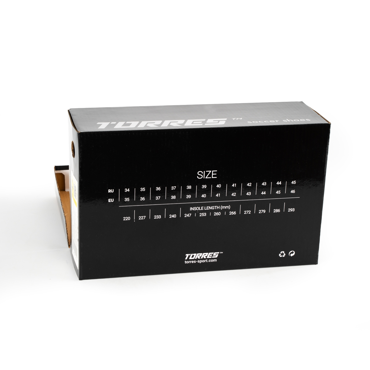 Бутсы футбольные (многошиповки) TORRES BOLA-J, с носком, Размер 34, Цвет Белый/Голубой