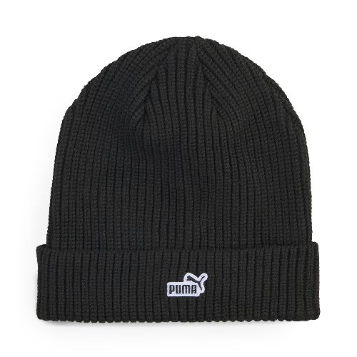 Шапка PUMA ESS №1 Logo Patch Mid Crown Beanie, Цвет Черный
