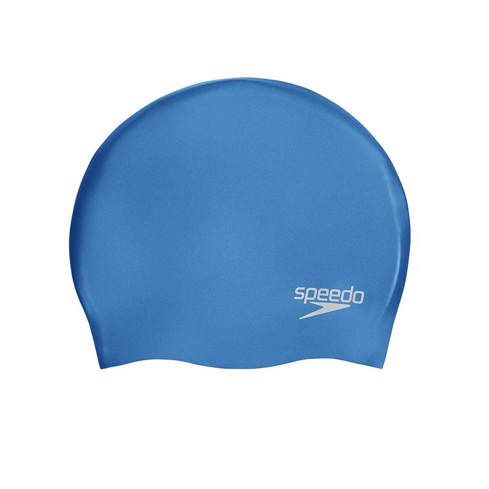 Шапочка для плавания SPEEDO Plain Molded Silicone Cap, Цвет Ярко-синий