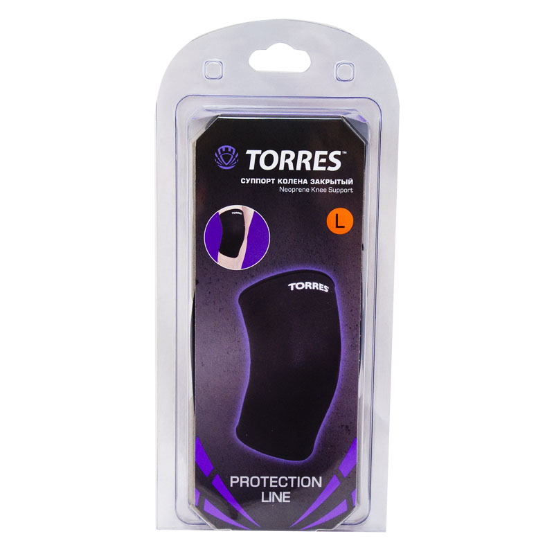 Суппорт колена закрытый TORRES PRL6005L, размер L