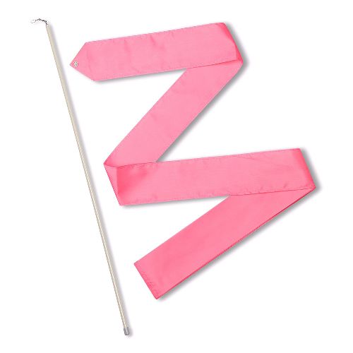 Лента гимнастическая с палочкой 56см, Цвет Розовый