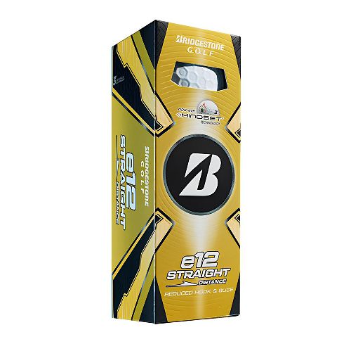 Мяч для гольфа Bridgestone 25 e12 Straight White, Цвет Белый