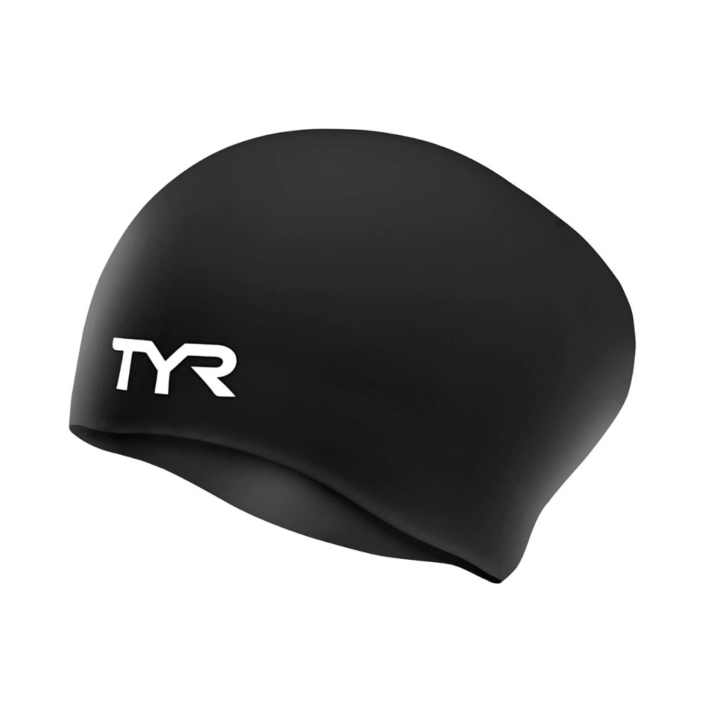 Шапочка для плавания подростковая TYR Long Hair Wrinkle-Free Silicone Cap Jr