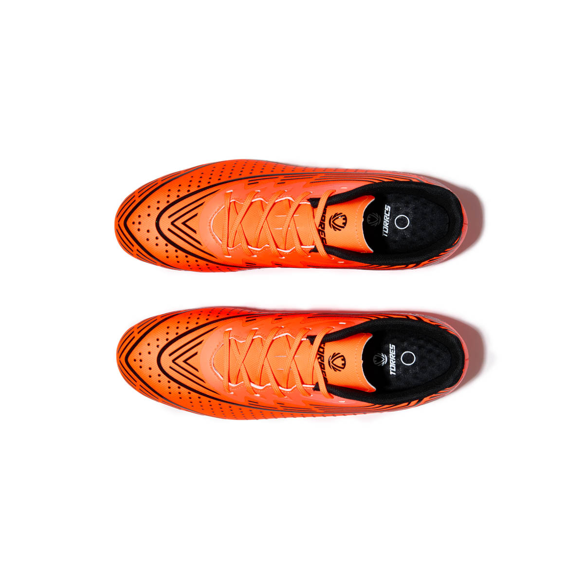 Бутсы футбольные TORRES FURIA, Размер 38, Цвет Оранжевый/Черный