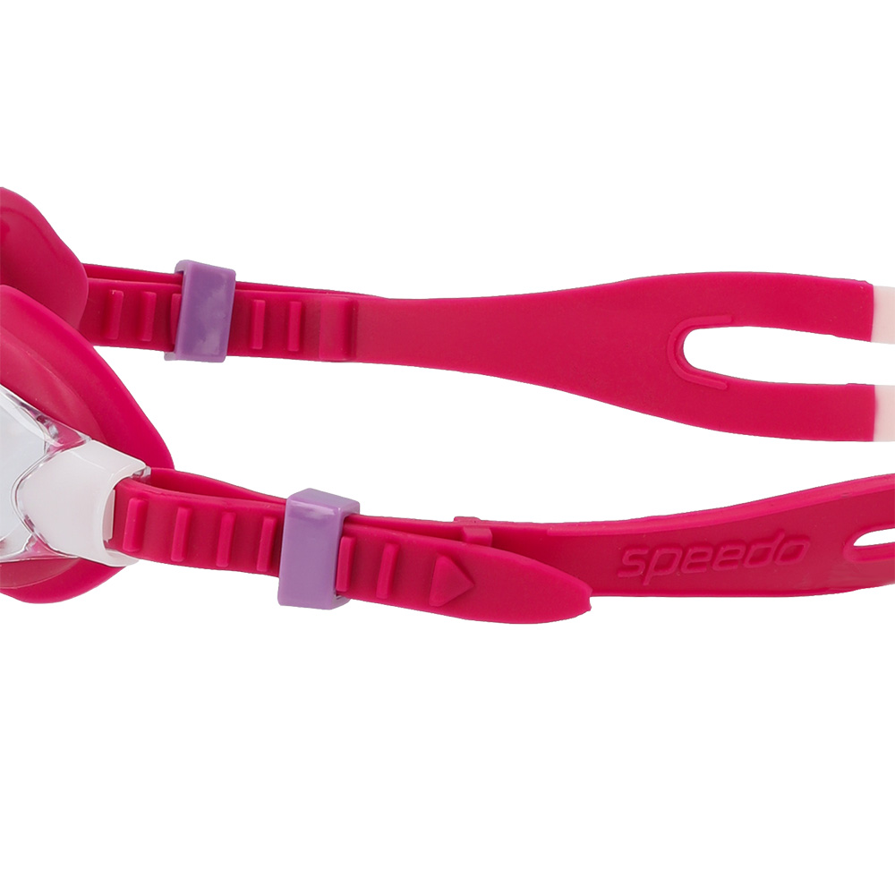 Очки для плавания SPEEDO SKOOGLES Jr, для детей 6-14 лет, Цвет очков/линз Красный/Прозрачный