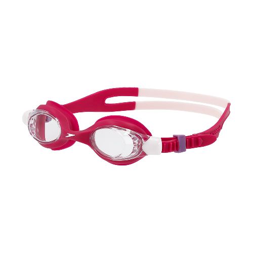 Очки для плавания SPEEDO SKOOGLES Jr, для детей 6-14 лет, Цвет очков/линз Красный/Прозрачный