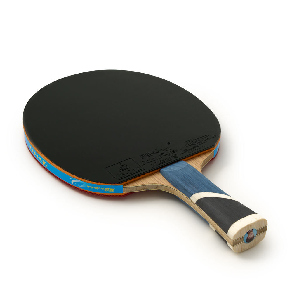 Ракетка для настольного тенниса DOUBLE FISH 5A+C, профессиональная, ITTF Approved, + 2 мяча