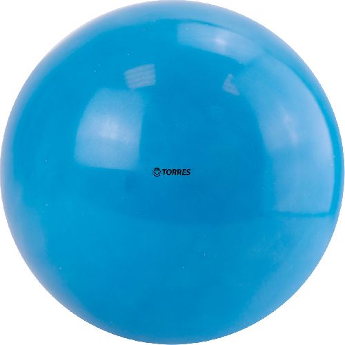 Мяч для художественной гимнастики TORRES, Диаметр 15 см, Цвет Голубой