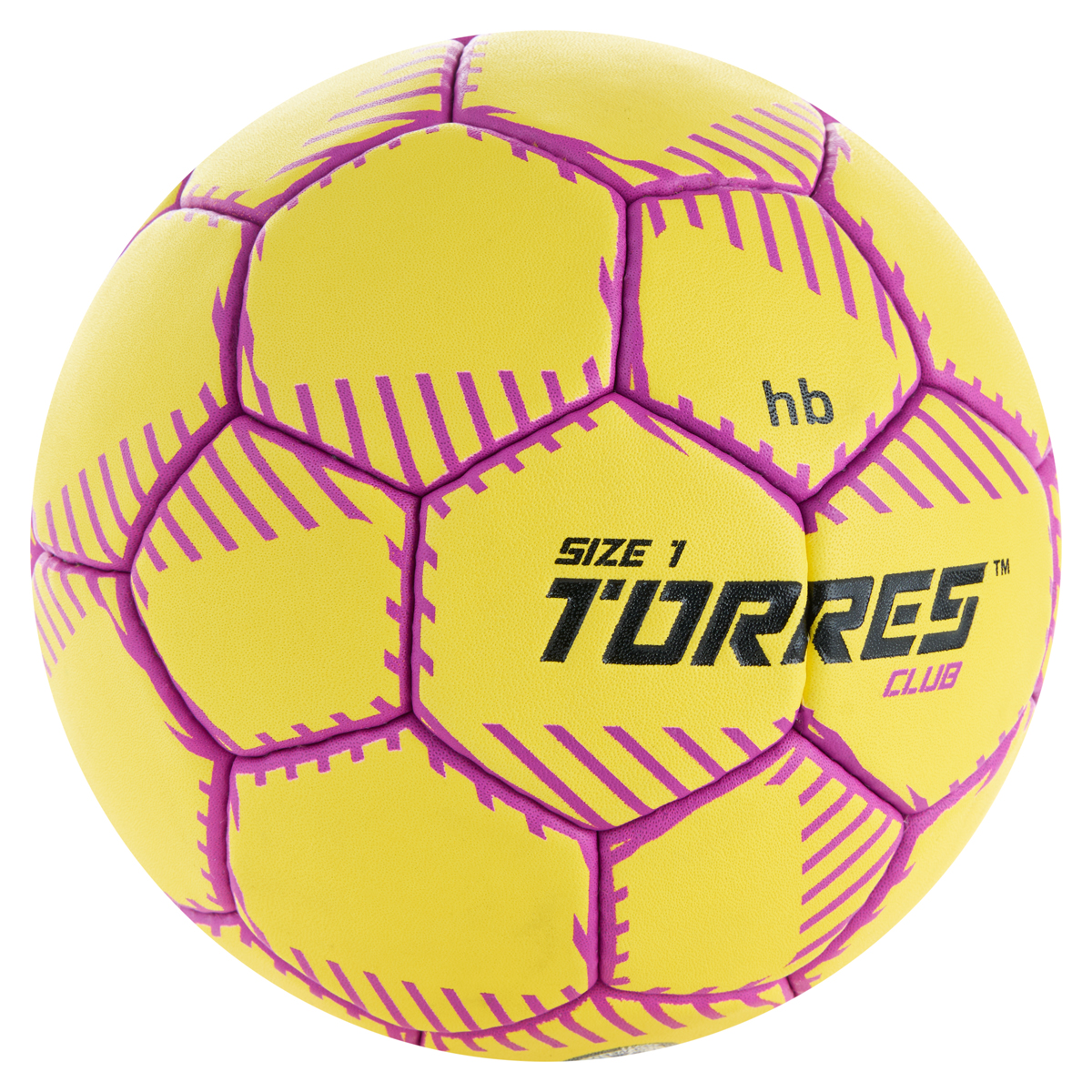 Мяч гандбольный TORRES Club, Размер 1, Цвет Желтый