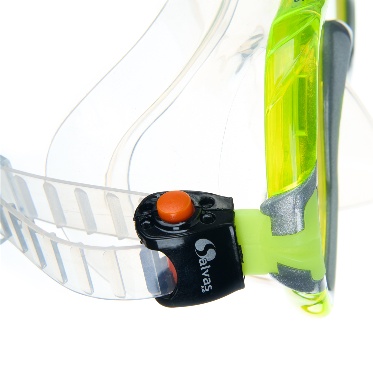 Маска для плавания SALVAS Viva Sr Mask, размер взрослый, Цвет Желтый