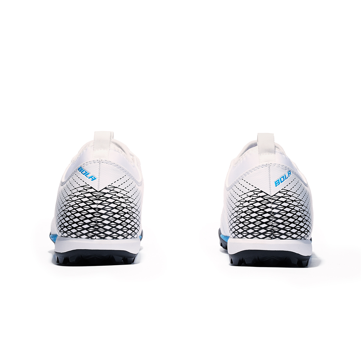 Бутсы футбольные (многошиповки) TORRES BOLA-J, с носком, Размер 34, Цвет Белый/Голубой