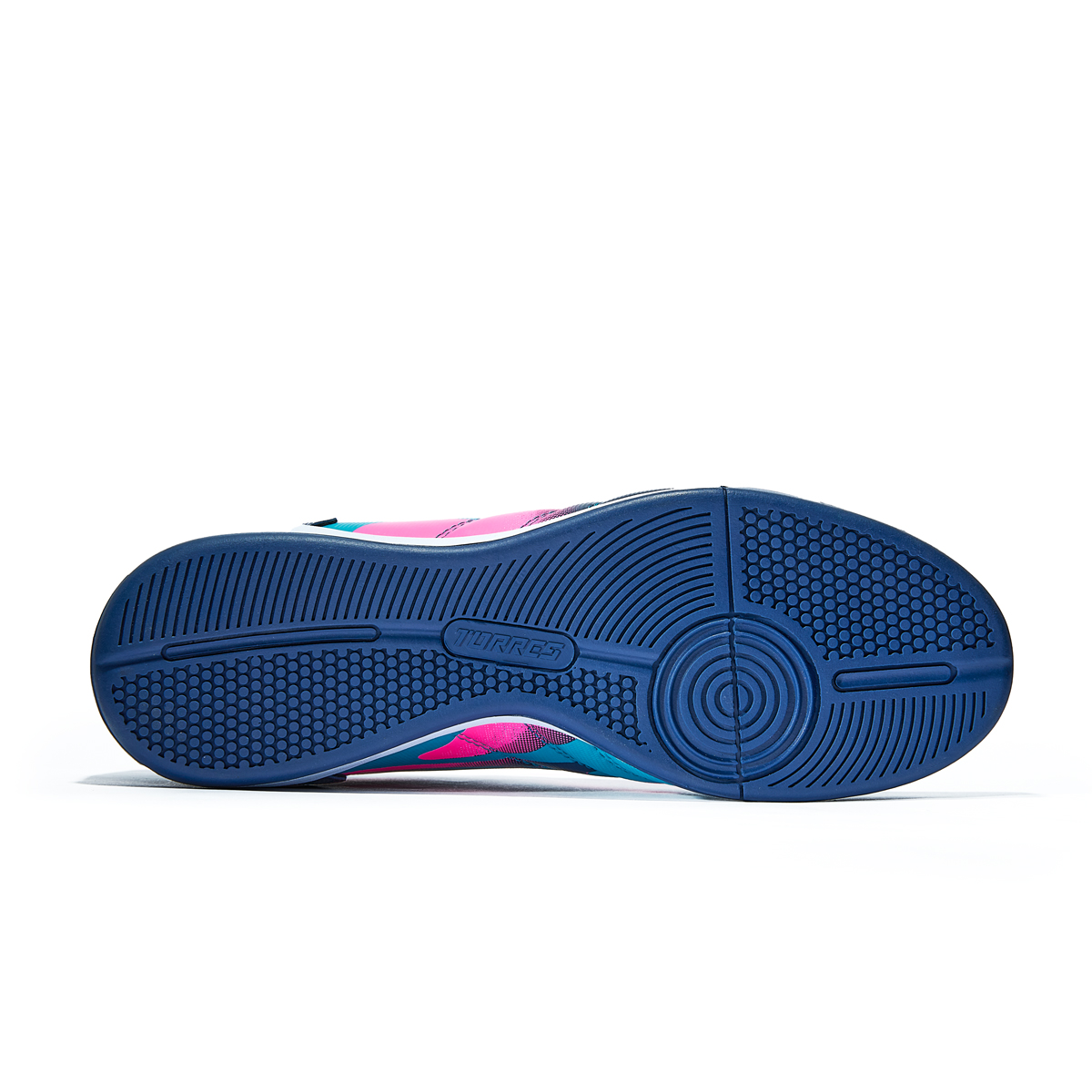 Бутсы зальные TORRES TIEMPO-J, Размер 34, Цвет Бирюзовый/Розовый