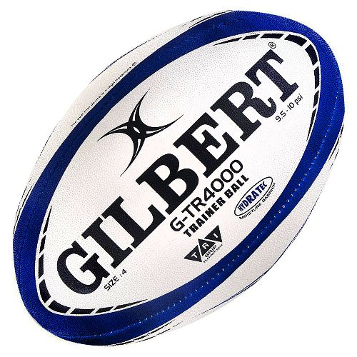 Мяч для регби GILBERT G-TR4000, Размер 4, Цвет Бело-темносиний