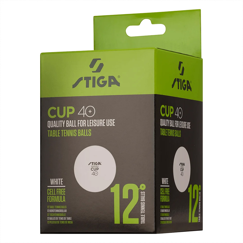 Мяч для настольного тенниса STIGA Cup ABS, упак. 12шт