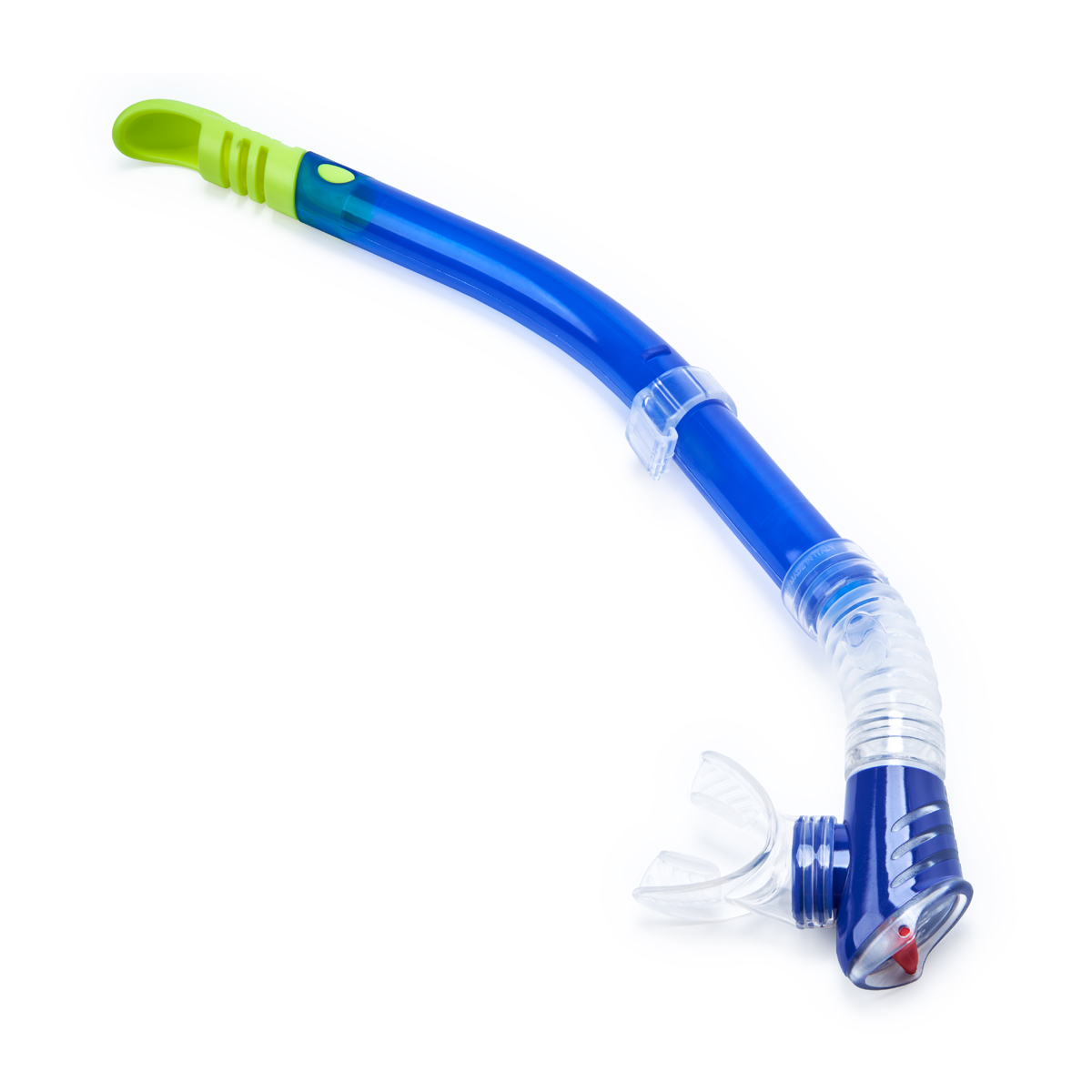 Трубка плавательная SALVAS Splash Snorkel, размер взрослый, Цвет Синий