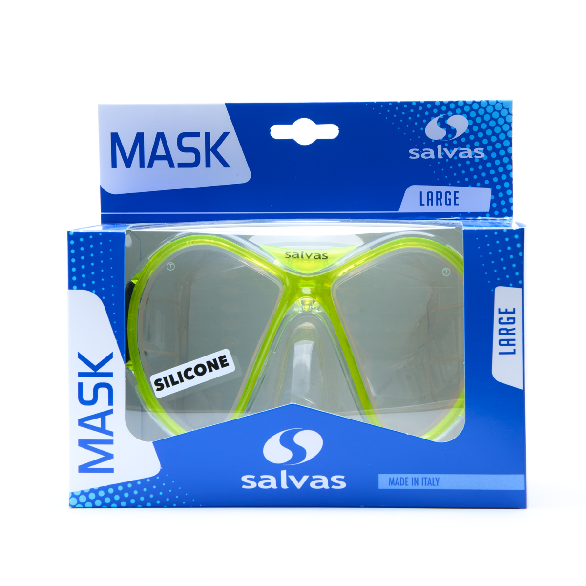 Маска для плавания SALVAS Kool Mask, профессиональная, размер взрослый, Цвет Желтый