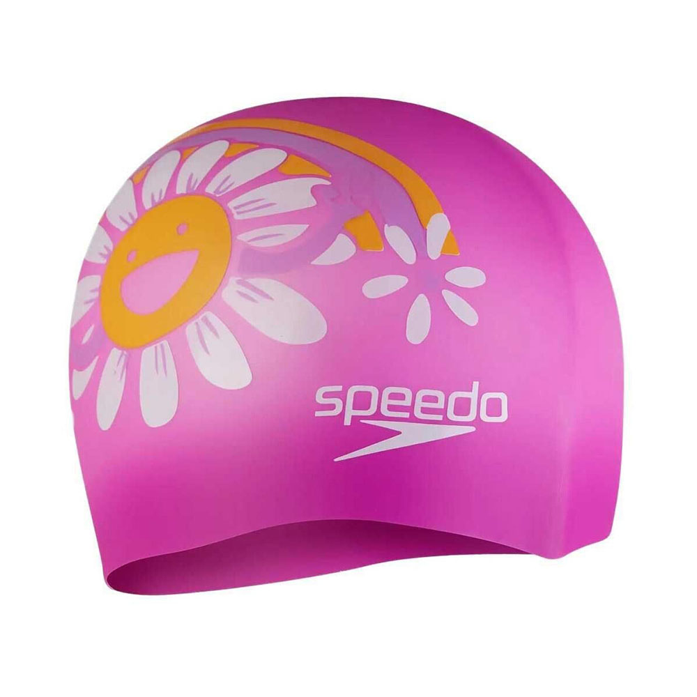Шапочка для плавания SPEEDO Boom Silicone Cap Jr, детская, Цвет Розовый