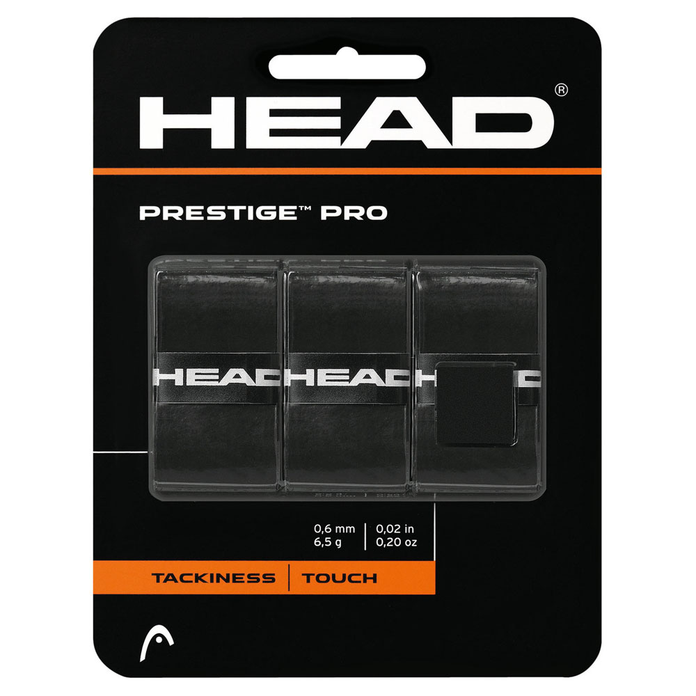 Овергрип HEAD Prestige Pro, упаковка 3 шт., Цвет Черный