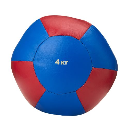 Медбол, искусственная кожа, диаметр 21см, Вес 4 кг