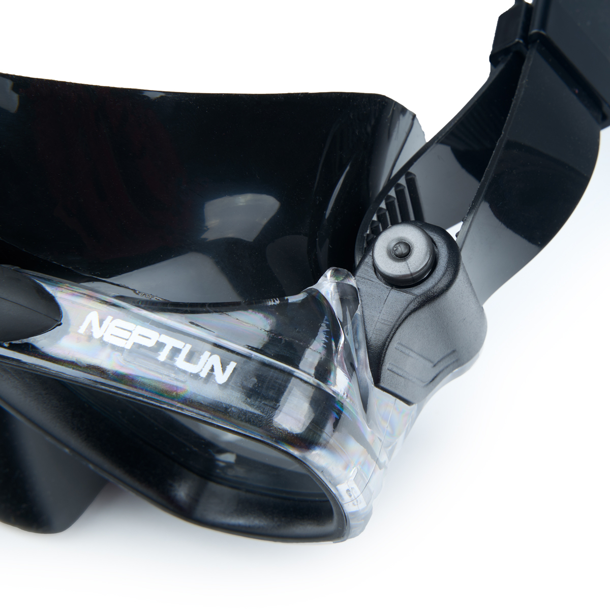 Маска для плавания SALVAS Neptun, профессиональная, размер взрослый, черная